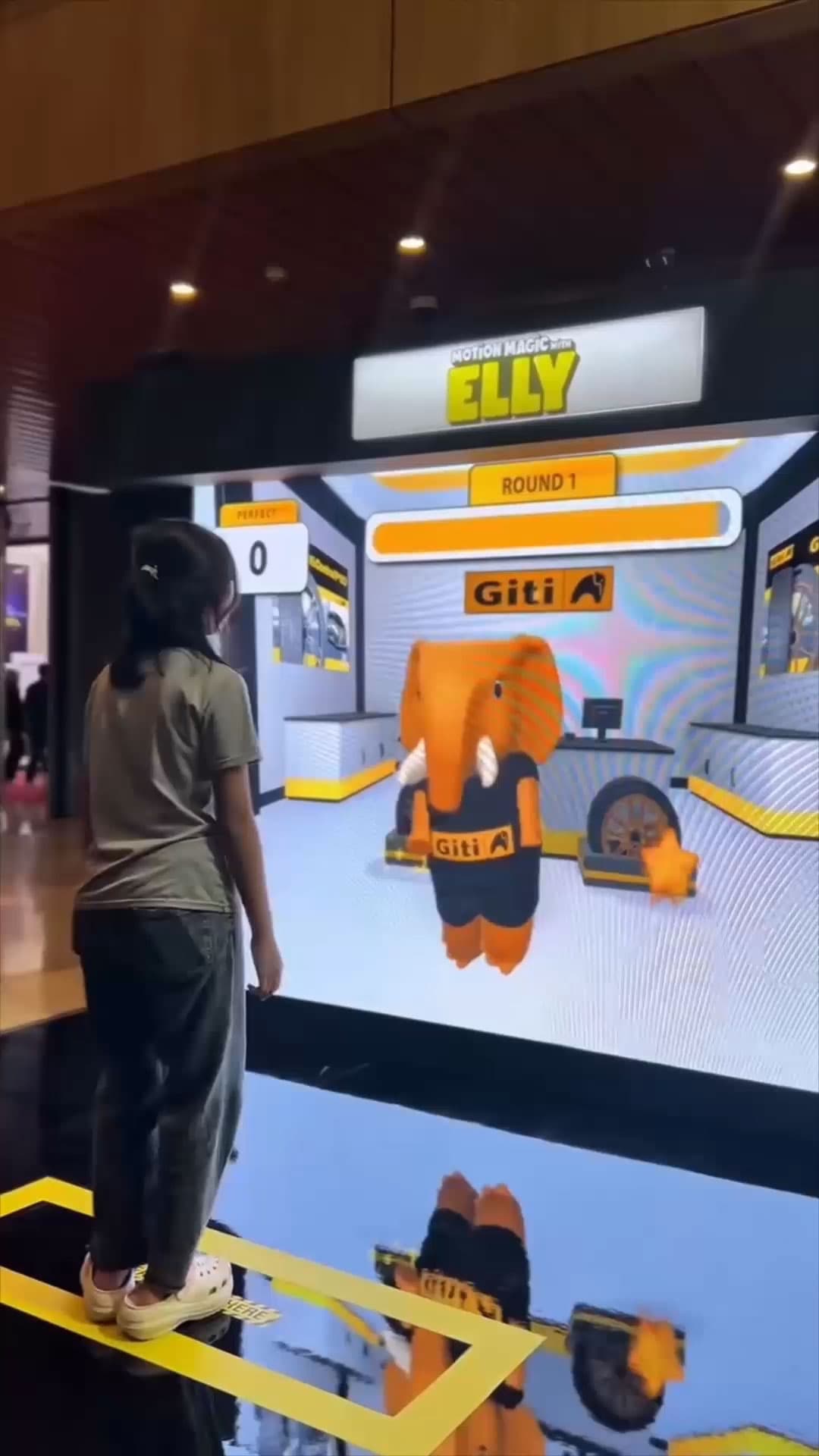 Motion Magic with Elly Elephant Installation